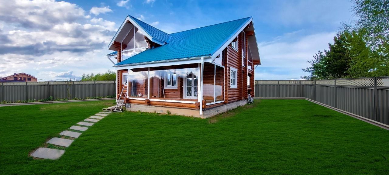 Мягкие окна на веранде загородного дома в Рязани