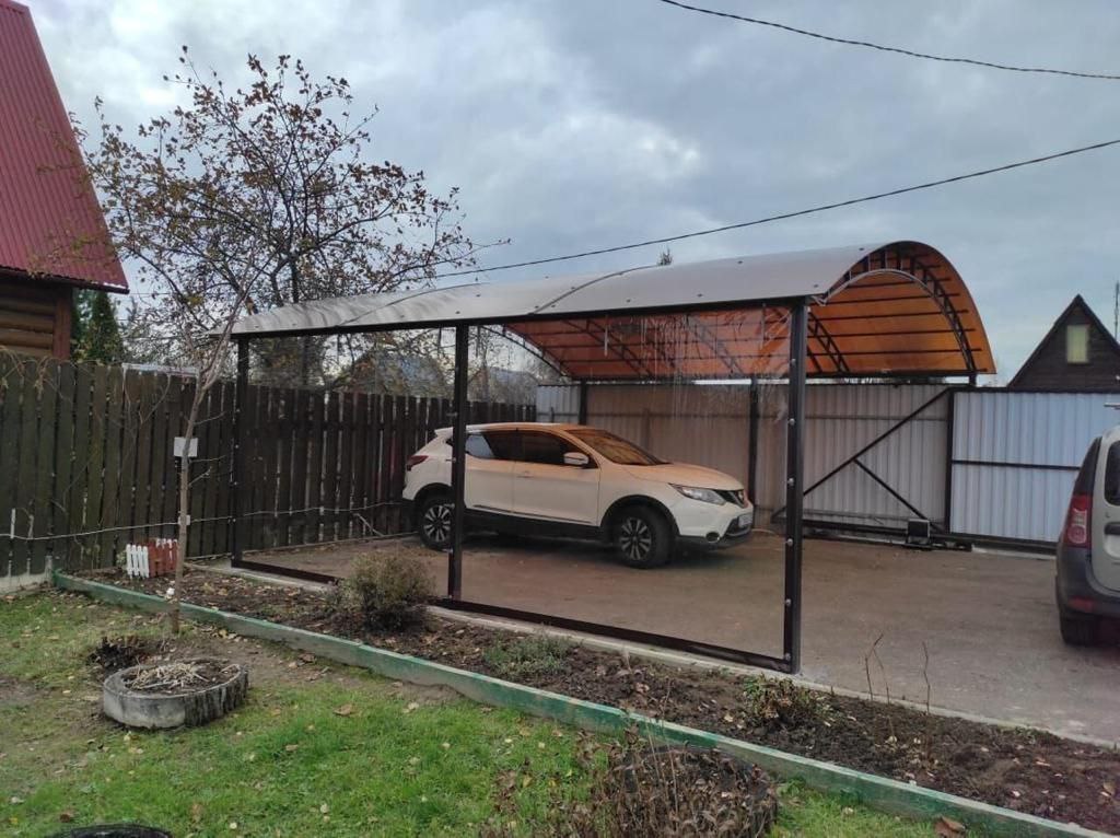 Прозрачные шторы ПВХ для навеса под автомобиль в Рязани
